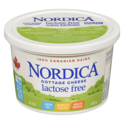 Now more people can explore cottage cheese. In shakes, in cakes, in salads, or plain. Each serving is packed with protein, is low in fat, and rich in vitamins and minerals. 2% Milk fat.