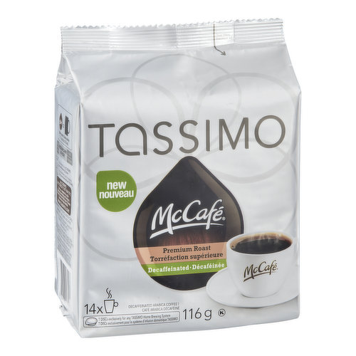 Tassimo - McCafe Decaffeinated Premium Roast Coffee T-Discs