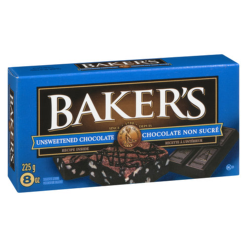 Baker's - Bakers Unsweetened Chocolate Squares