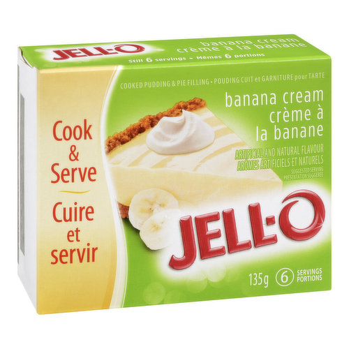 Jell-O - Banana Cream Pudding & Pie Filling