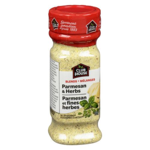 Italian Herbs such as Bay, Basil and Oregano Enhance this Blend of Parmesan and Romano Cheeses.