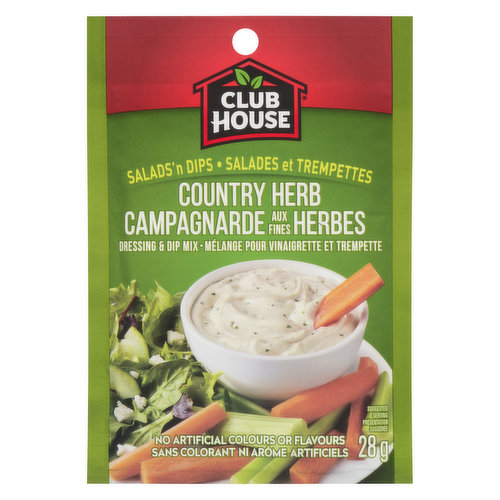 Club House - Salads'n Dips - Country Herb Dressing Mix