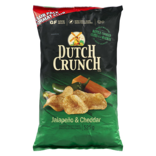 Dutch Crunch - Potato Chips - Kettle Cooked Jalapeno & Cheddar