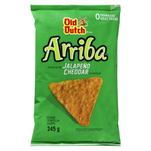 Old Dutch - Arriba Tortilla Chips Jalapeno Cheddar