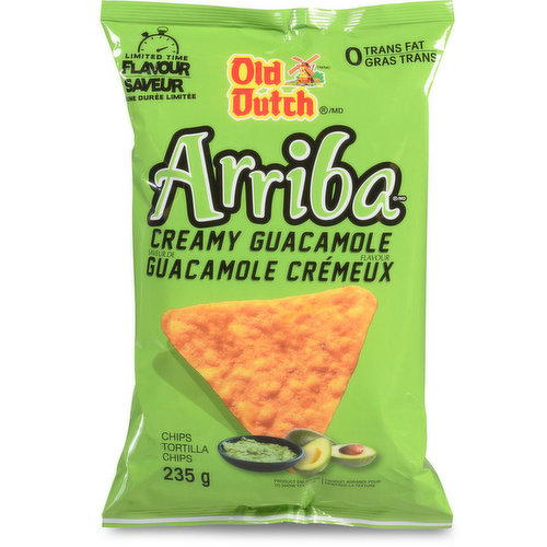 Old Dutch - Arriba Tortilla Chips - Creamy Guacamole