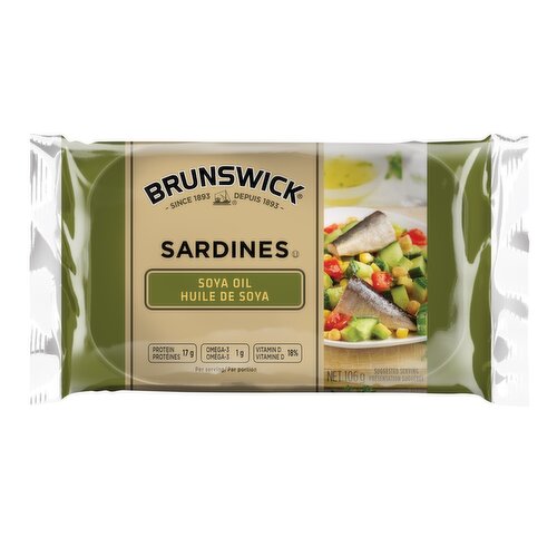 Brunswick - Sardine Fillets in Soya Oil