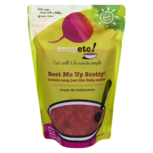 Soup Etc - Beet Me Up Scotty Borscht