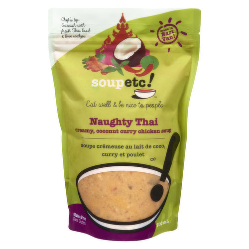 Soup Etc - Naughty Thai Creamy Coconut Curry Chicken Soup