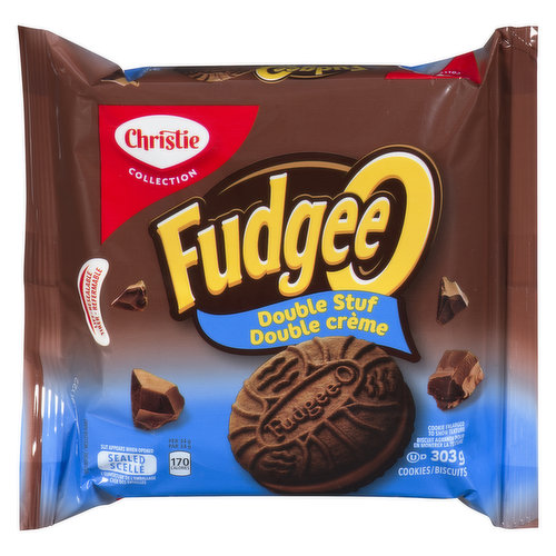 Christie - Fudgee-O Double Stuf Creme Filled Sandwich Cookies