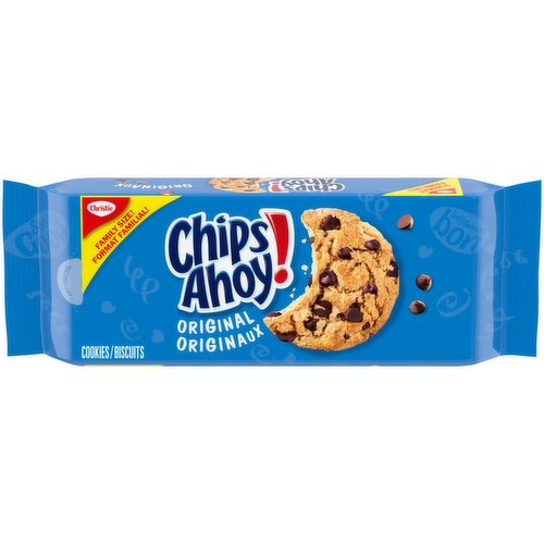 Family Size! Resealable Lid. 140 Calories per chocolate chip cookie.