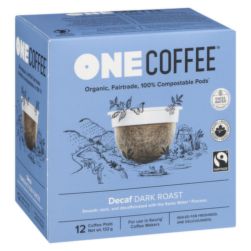 OneCoffee - Decaf Dark Roast Coffee Pods