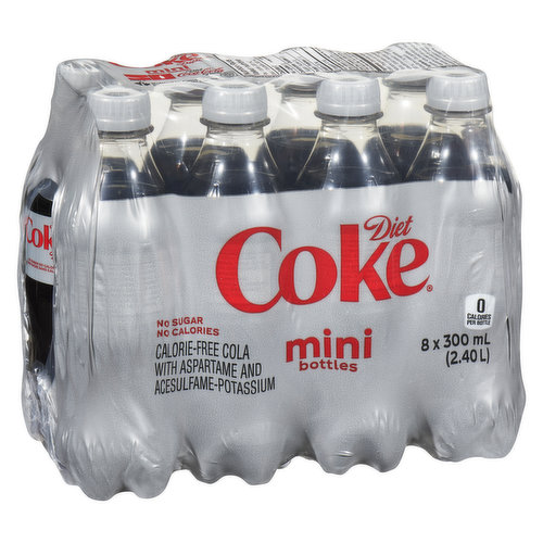 Coca-Cola 300mL Mini Bottles, 8 Pack, 300mLx8 