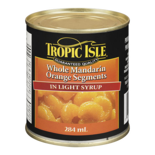 Tropic Isle - Whole Mandarin Oranges in Light Syrup