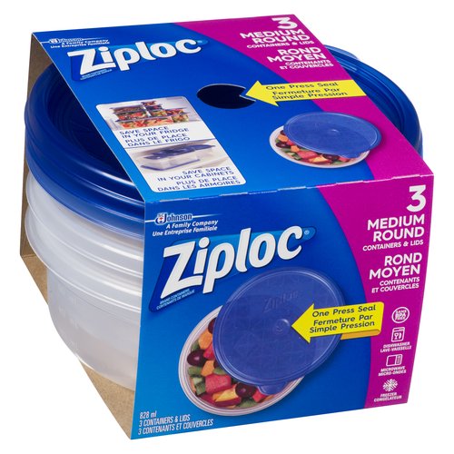 Ziploc Medium Round Container, Ziploc Round Containers