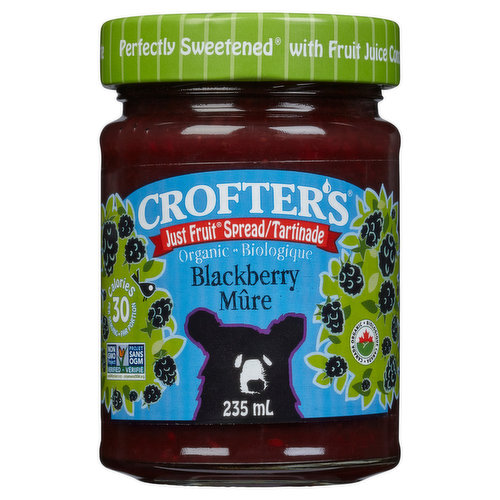 CROFTER'S ORGANIC - Just Fruits Blackberry Spread