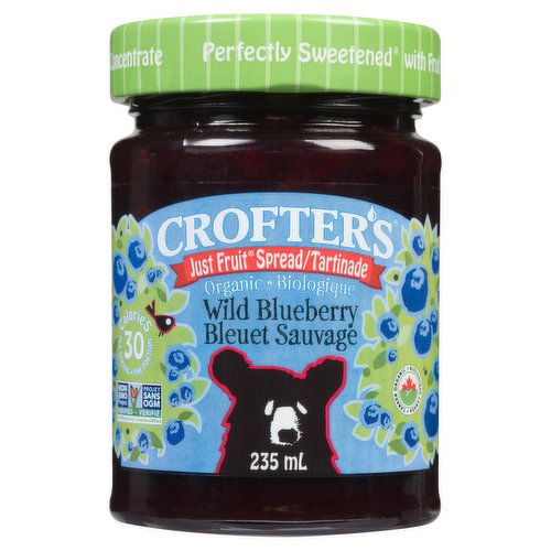 CROFTER'S ORGANIC - Just Fruit Spread Blueberry