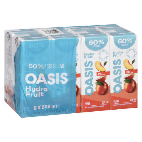 Oasis Hydrafruit - Peach Juice Boxes