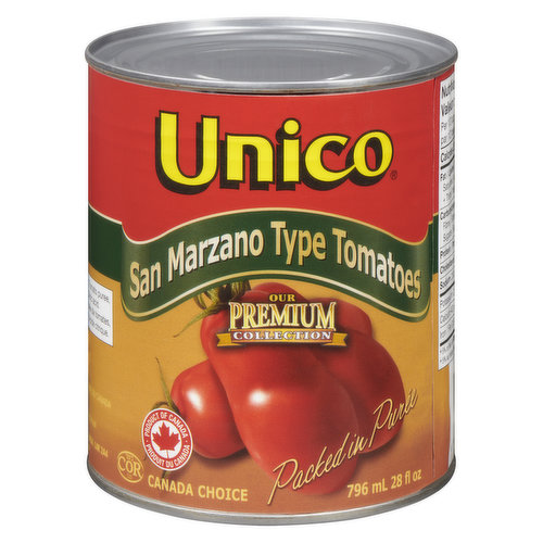 Unico - Whole San Marzano Type Tomatoes