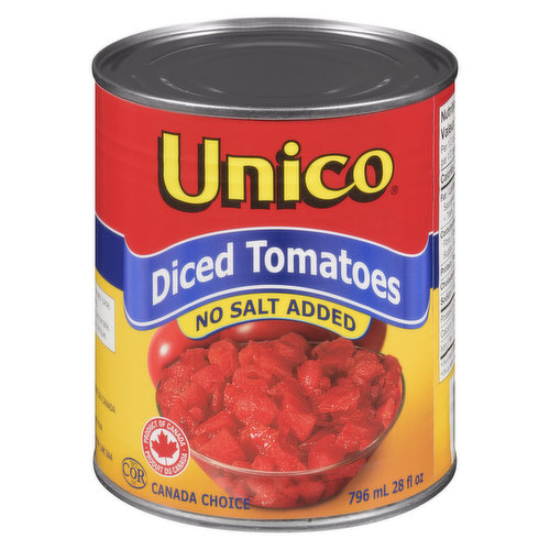 Unico Diced Tomatoes No Salt Added