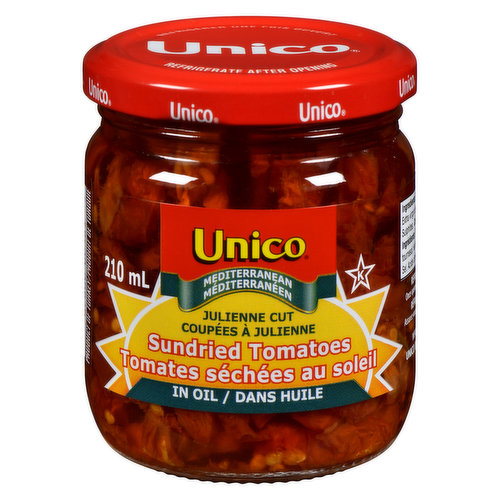 Unico - Mediterranean Julienne Cut Sundried Tomatoes