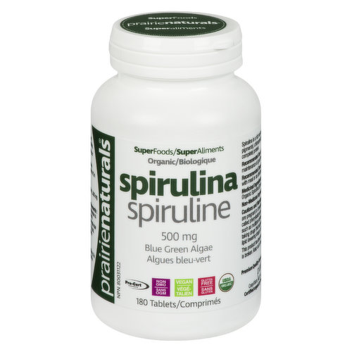 Prairie Naturals - Spirulina 500mg