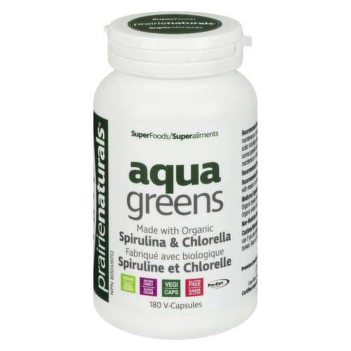 Prairie Naturals - Aqua Greens with Spirulina & Chlorella