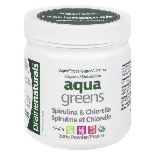 Prairie Naturals - Aqua Greens with Spirulina & Chlorella