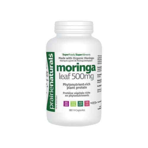 Prairie Naturals - Moringa Leaf 500 mg