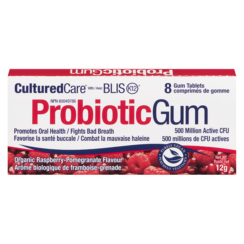 Prairie Naturals - Probiotic Gum Raspberry Pomegranate