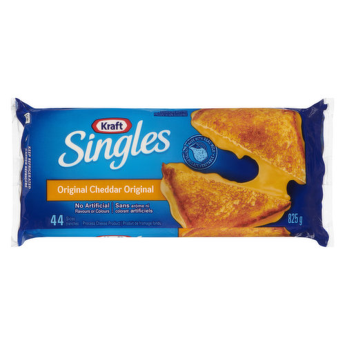 There are so many delicious ways to enjoy the ooey gooey melt of Kraft Singles. Made with no artificial colors or flavors. A good source of calcium & protein. Proudly made in Canada. 44 singles.