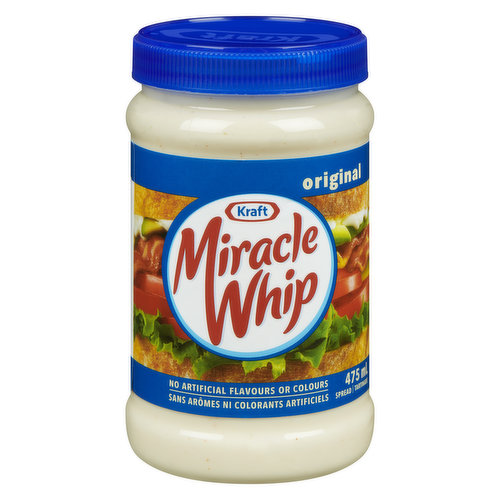 Kraft Miracle Whip 50% Less Sodium & Cholesterol Dressing