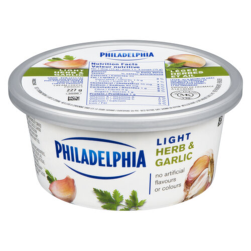 Philadelphia - Spreadable Cream Cheese Light - Herb & Garlic