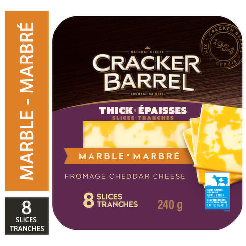 Cracker Barrel - Cheddar Cheese Marble Thick 34 % M.F.