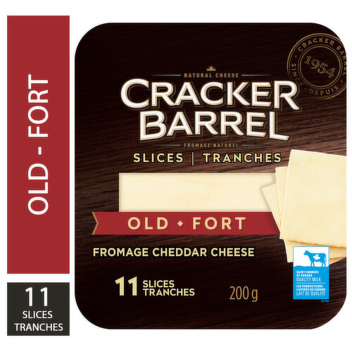 Cracker Barrel - Old White Cheddar Cheese Slices - Save-On-Foods