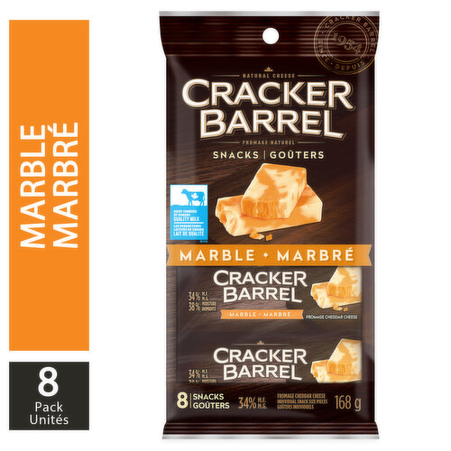 Cracker Barrel - Cheese Snacks, Marble Cheddar