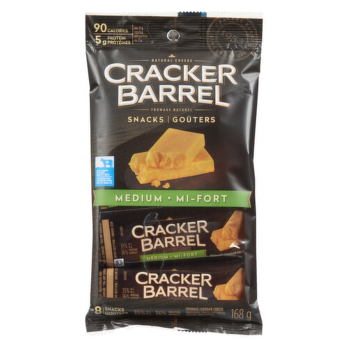 Cracker Barrel - Cheese Snacks, Medium Cheddar