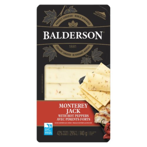 Balderson - Monterey Jack with Hot Peppers Cheese Slices