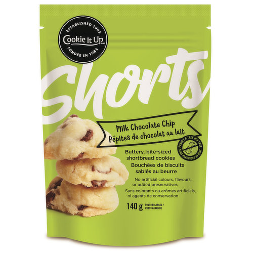 Shorts - Shortbread Cookies Milk Chocolate Chip