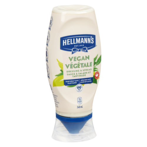 At Hellmann's, we are determined to make all your favourite vegan foods taste even better. That's why we've created Hellmann's Vegan Dressing & Sandwich Spread  a vegan mayonnaise made in Canada using real ingredients that tastes just as good as the original. Share the rich, creamy goodness of this vegan mayo with all your plant-based and vegan family members and friends.