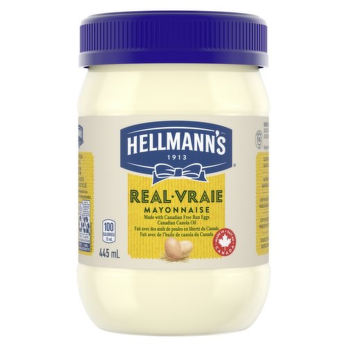 Rich & creamy, made with Canadian free-run eggs & responsibly-sourced Canadian canola oil. No trans fat, low in saturated fat & cholesterol. Great on sandwiches & added to dips.