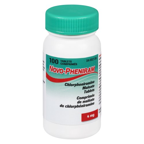 Novo Pheniran Chlorpheniramine Maleate Tablets 4mg