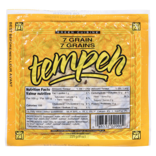 Green Cuisine - Tempeh 7 Grain Organic