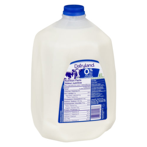 Dairyland - Skim Milk, Fat Free - Save-On-Foods