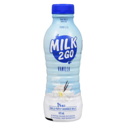 MILK 2 GO - Vanilla Vibe Milk 1% M.F.