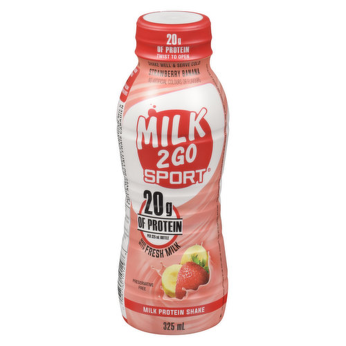 MILK 2 GO - Sport Strawberry Banana