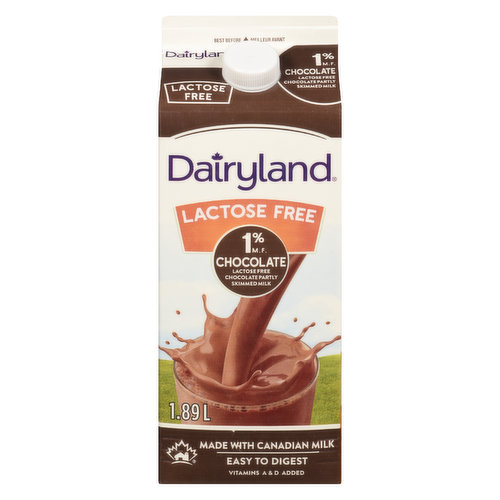 Dairyland - Lactose Free Chocolate Milk 1% M.F.