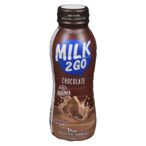 MILK 2 GO - Chocolate 1% M.F.