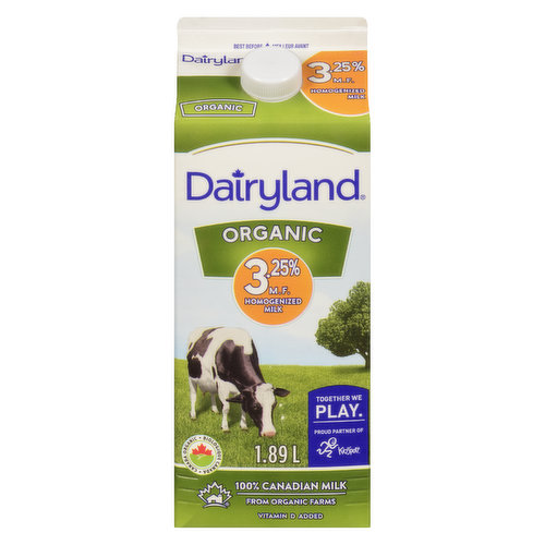 Dairyland - Organic Homogenized Milk 3.25%