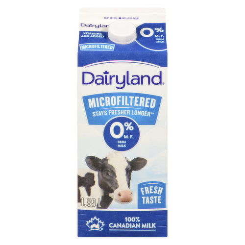 Dairyland - Skim Milk, Fat Free - Save-On-Foods