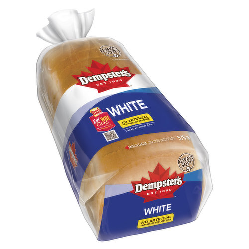 Made with Canadian wheat flour, no artificial flavors or colors. Baked in Canada.